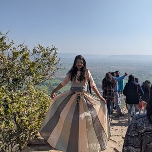 Indian bollywood style crop top and skirt